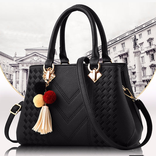 Ladies leather designer handbag